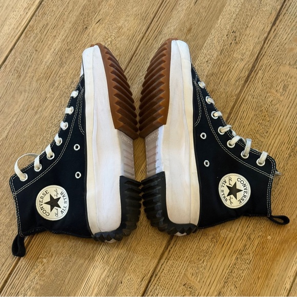Converse Run Star Hike Hi Womens Sz Mens 6 Wos 7.5 Black White Platform Shoe - Picture 7 of 10